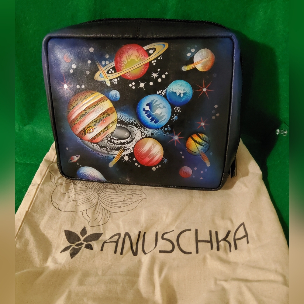 Anuschka 3 In 1 Zip Around Organizer Crossbody Bag, Cosmo Mystery